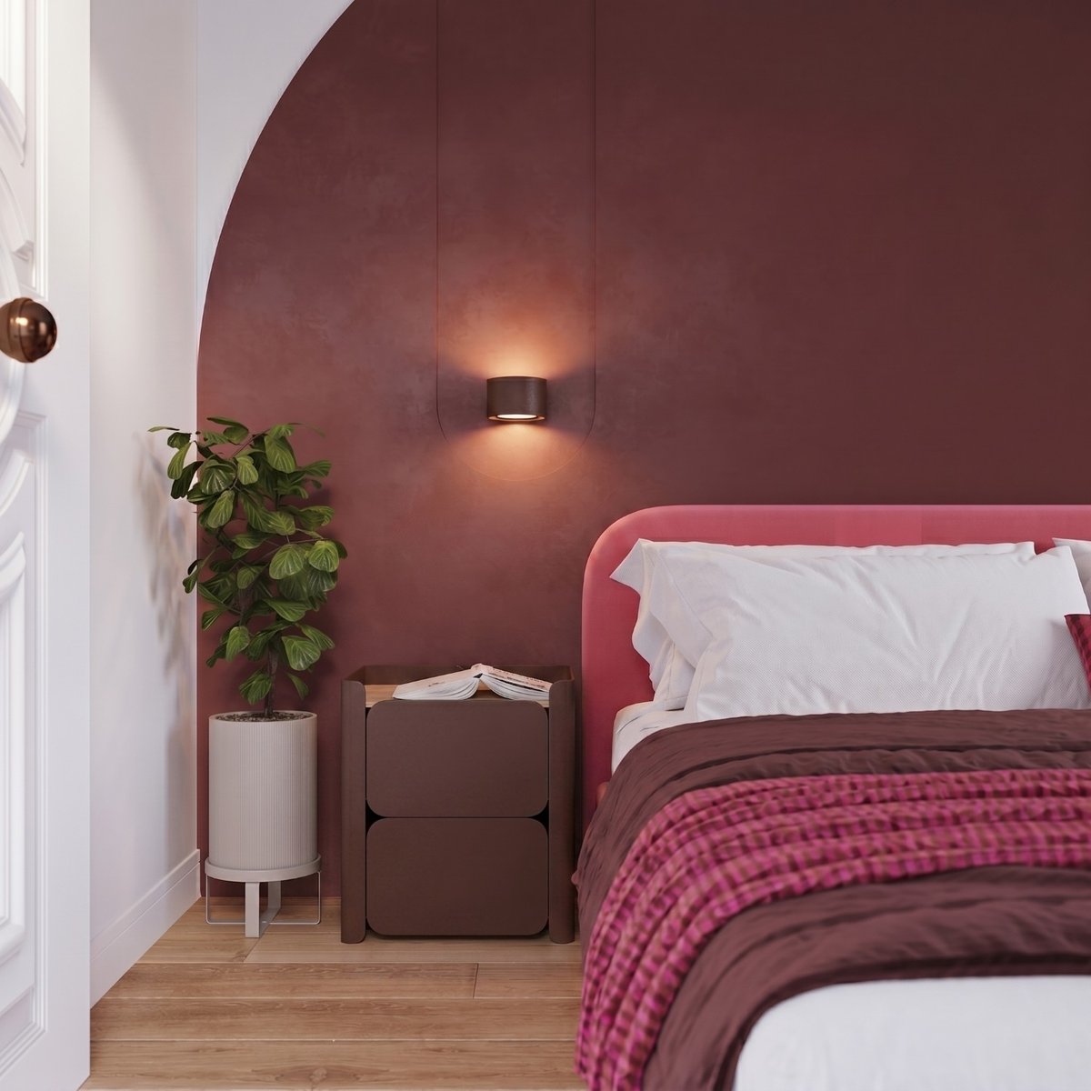 Applique murale Aluminium Marron Gx53 1 MODO marron, EDEN