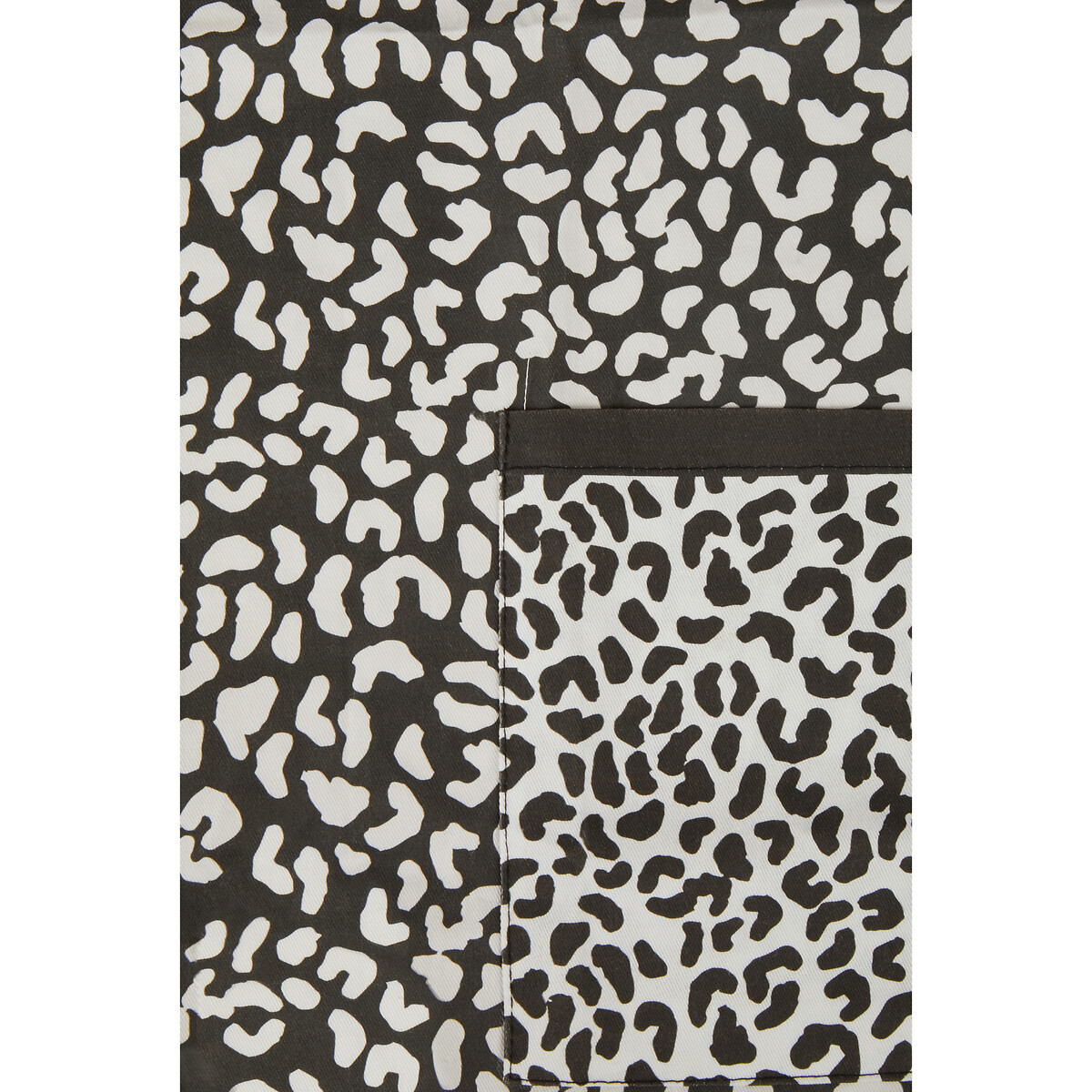 Cotton Apron in All Over Leopard Print black, SO'HOME