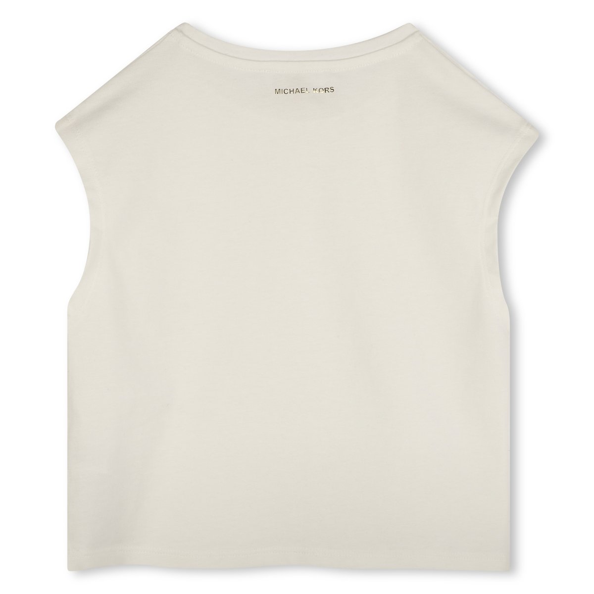 T-shirt de cérémonie en coton offwhite, MICHAEL KORS