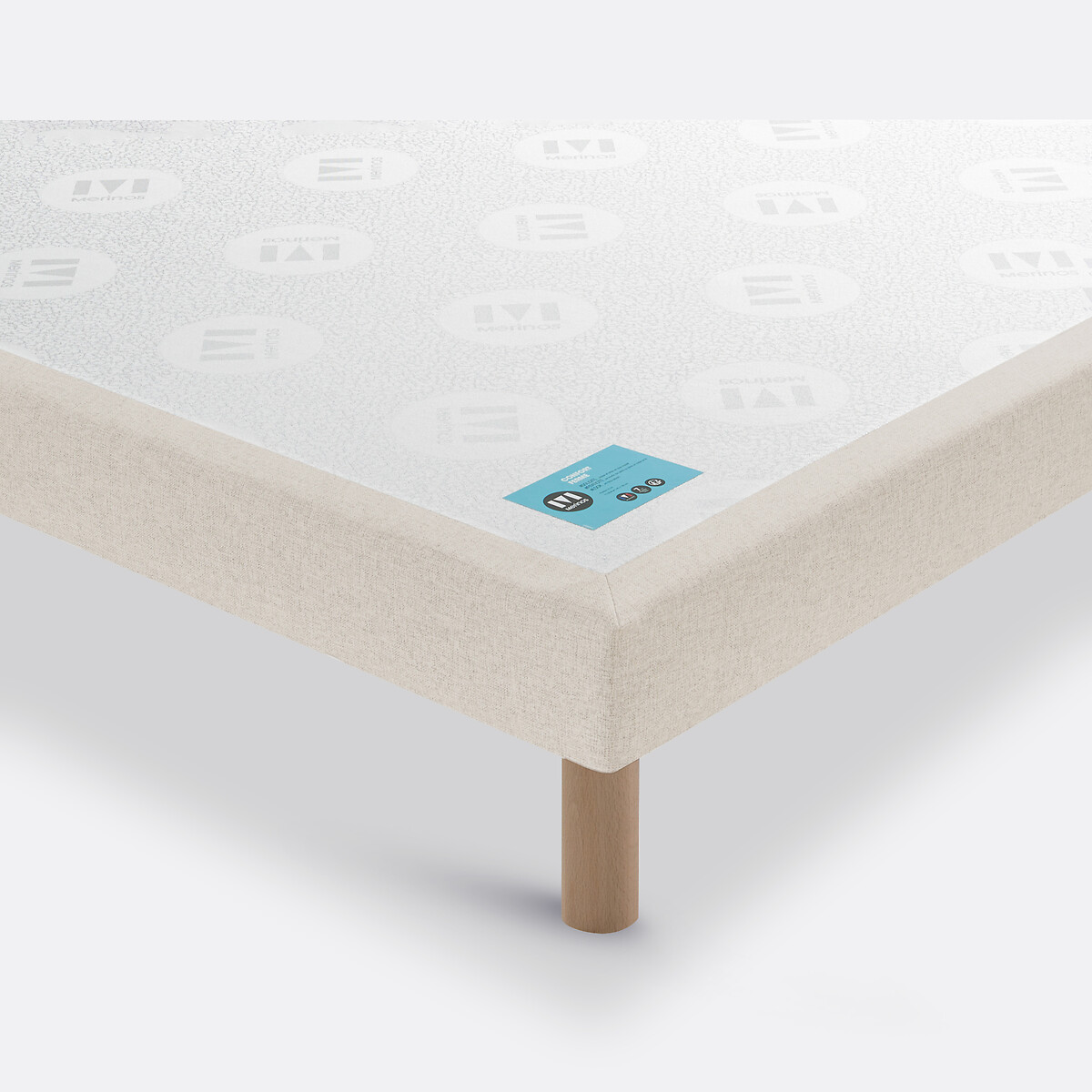 Rete doghe ricoperte PENCIL morpho 5 Zone tissé sable blanc, MERINOS