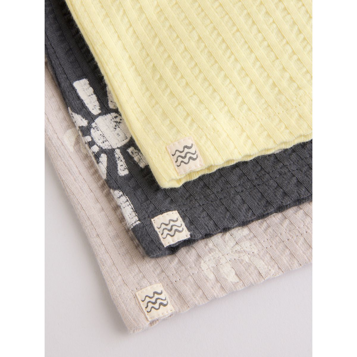 Ensemble haut et short bébé, 6 pièces palmiers jaunes monochromes/fluo, NEXT