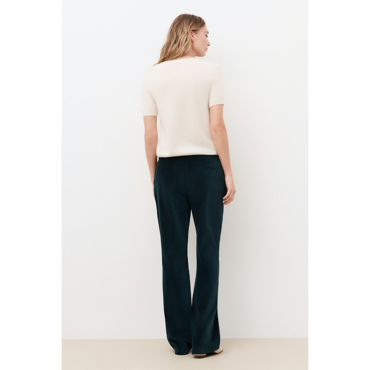 Pull droit col rond MVALENTINE ecru, CAROLL