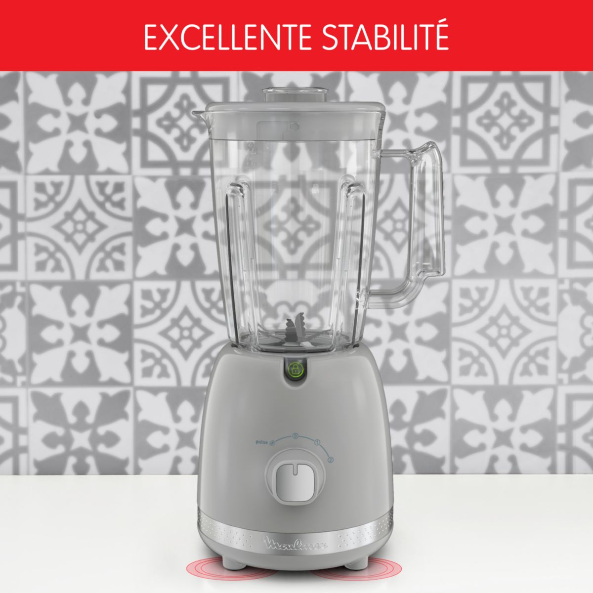 Blender soleil pepper LM355E10 gris, MOULINEX