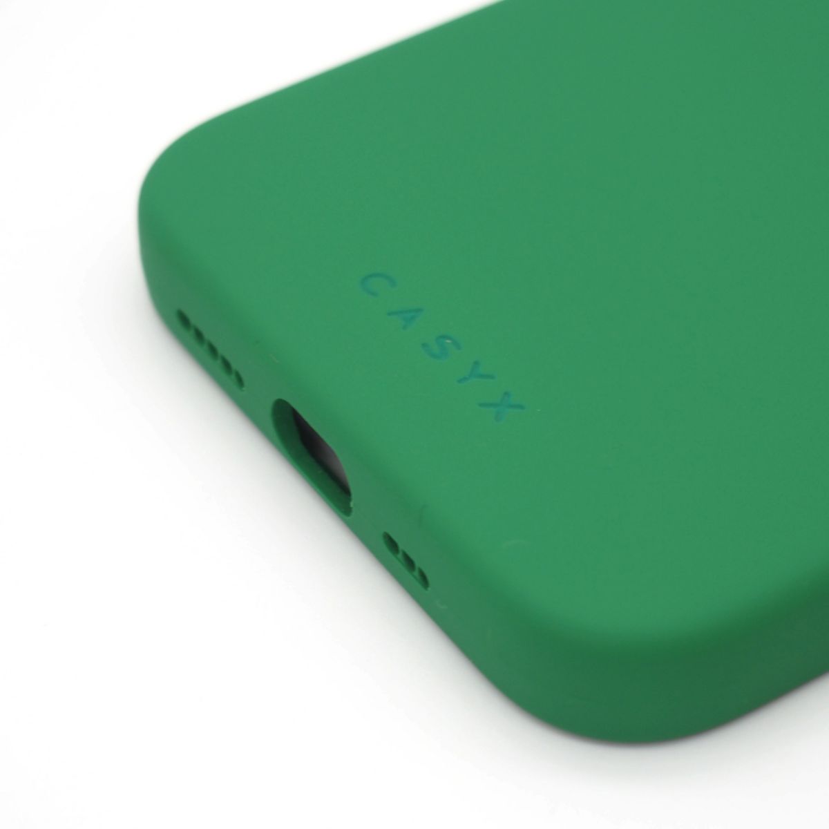 Coque iPhone 15 Plus Magsafe silli. Vert flash couleur unique, CASYX