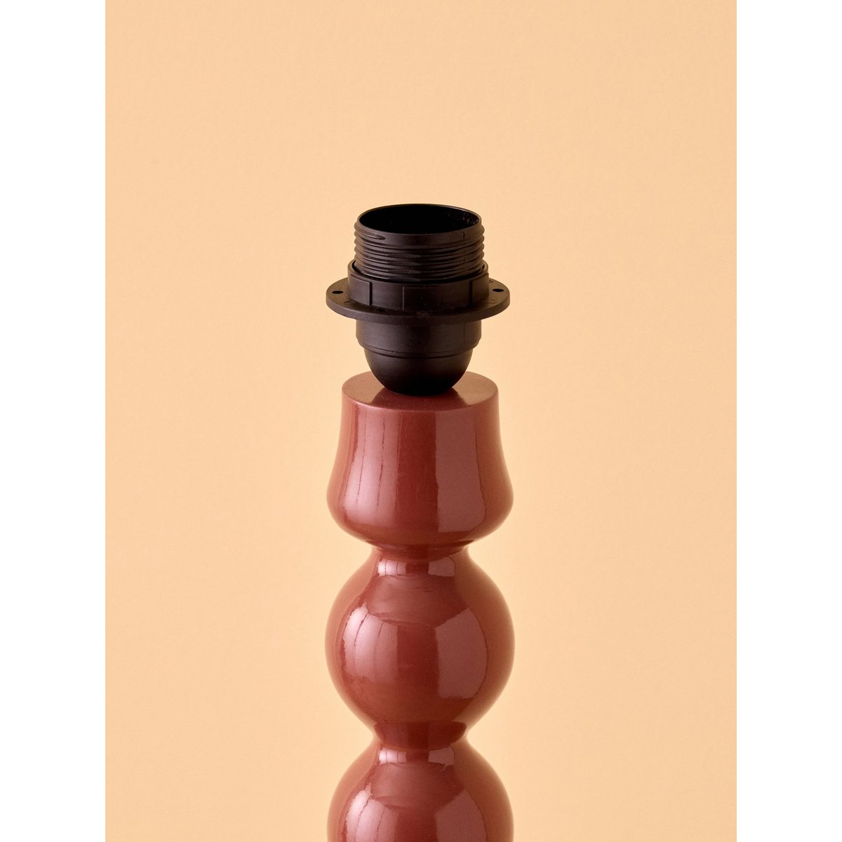 Pied de lampe en bois Bertille - Grand Modèle bordeaux, CYRILLUS