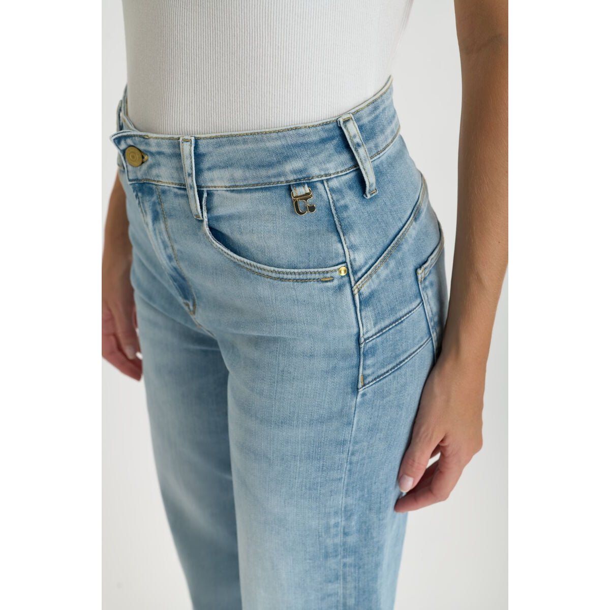 Jeans loose, large pulp wide leg , longueur 34 blue, LE TEMPS DES CERISES