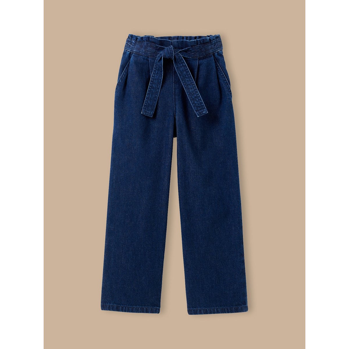 Pantalon large denim light denim brut, CYRILLUS
