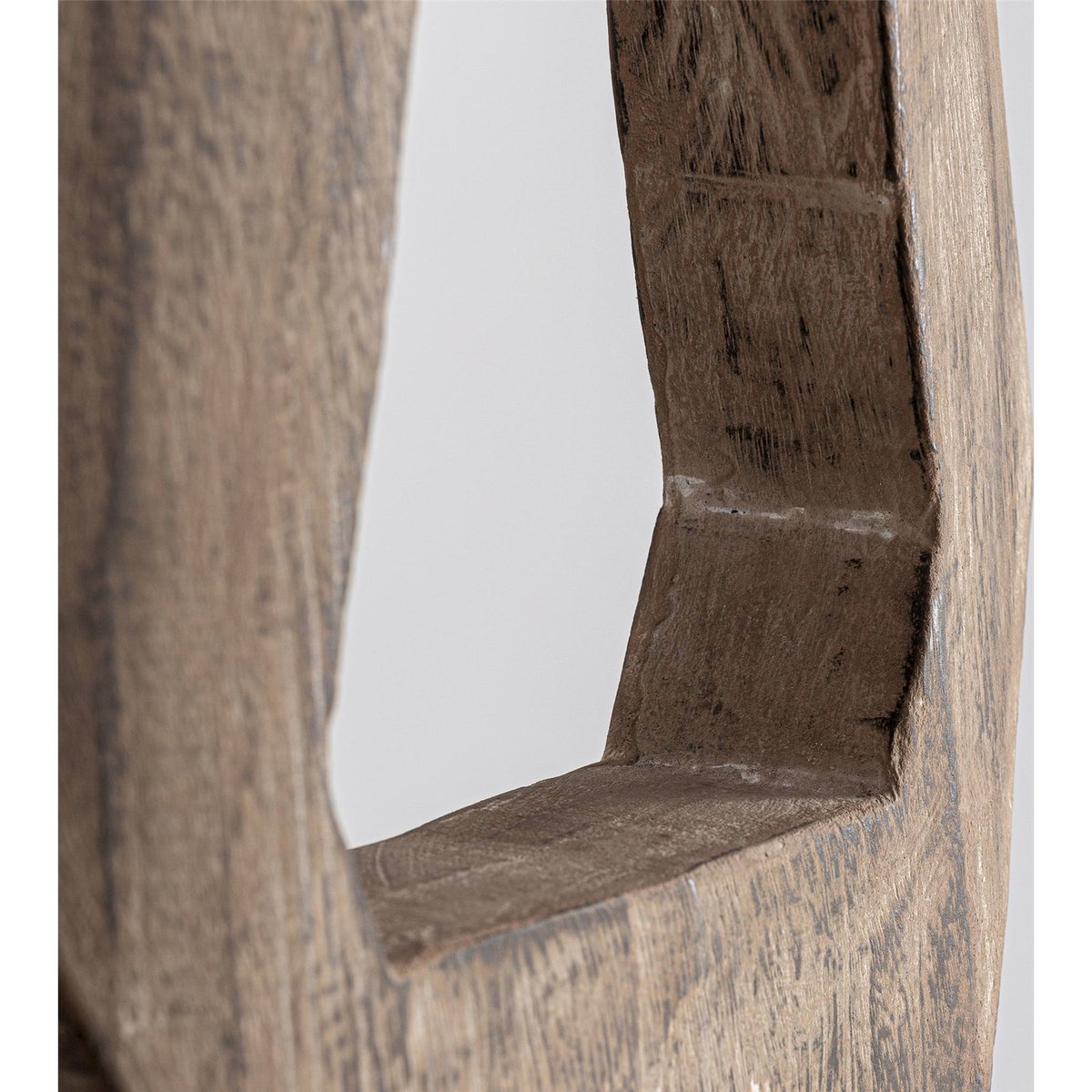 Sculpture ethnique en bois de suar marron vieilli, RECOLLECTION