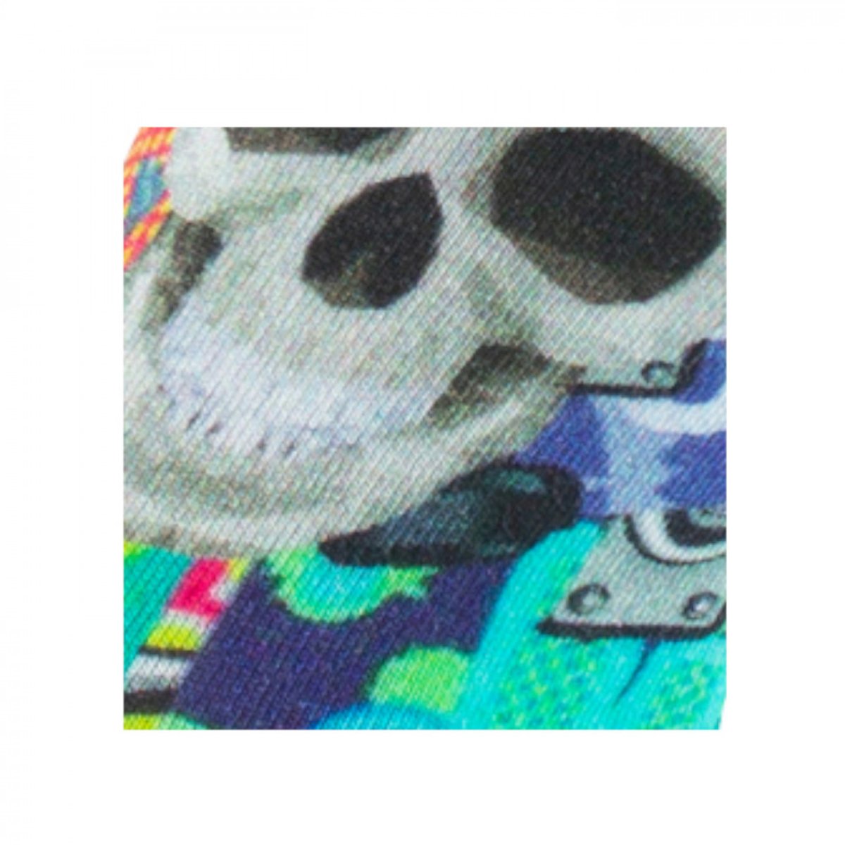 imprimés tête de mort noir vert, KINDY
