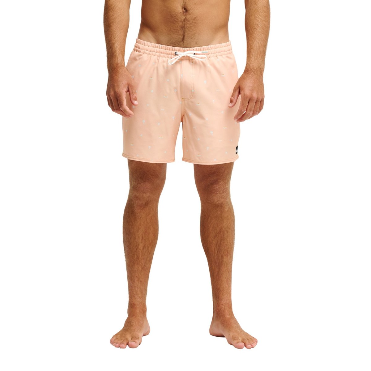 Short de bain STRETCH PRINTED VOLLEY 16 bleu strerling blue beach daze, QUIKSILVER