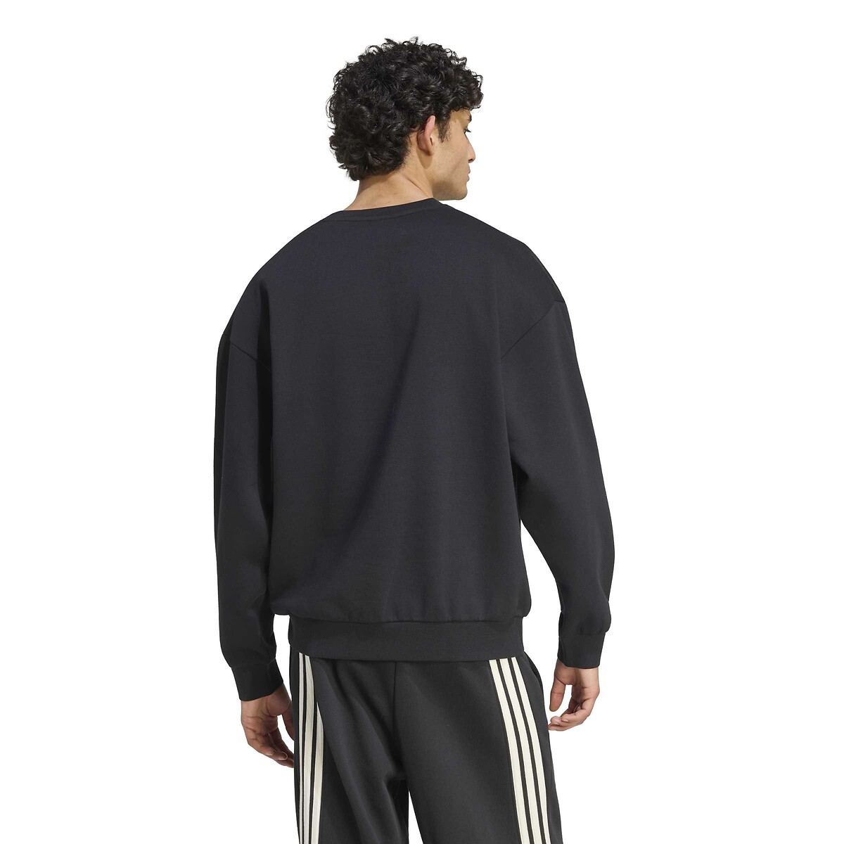 Sweat col rond, loose noir, ADIDAS SPORTSWEAR