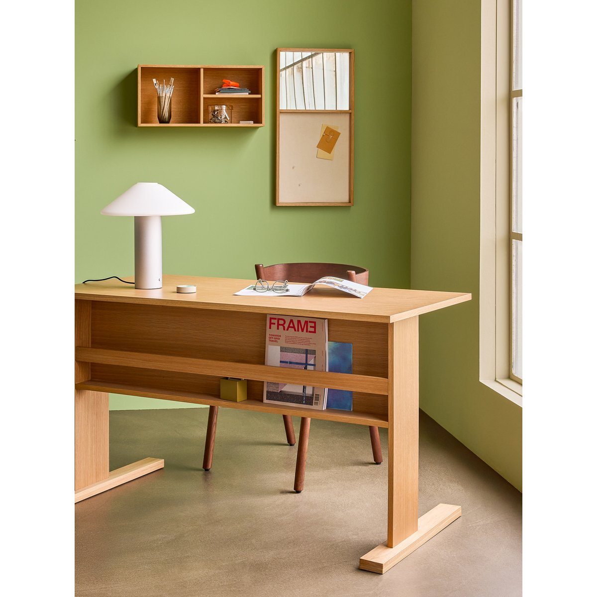 Étagère en placage de chêne COLLECT naturel, HUBSCH