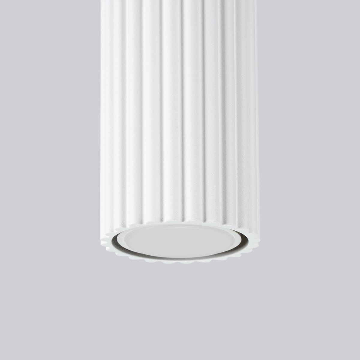 Plafonnier Aluminium Blanc GU10 1 Karbon 40 blanc, EDEN