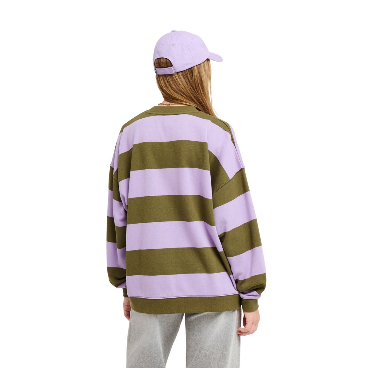 Sweat oversize STRICTLY STRIPES. vert winter moss stricty striipe, ROXY