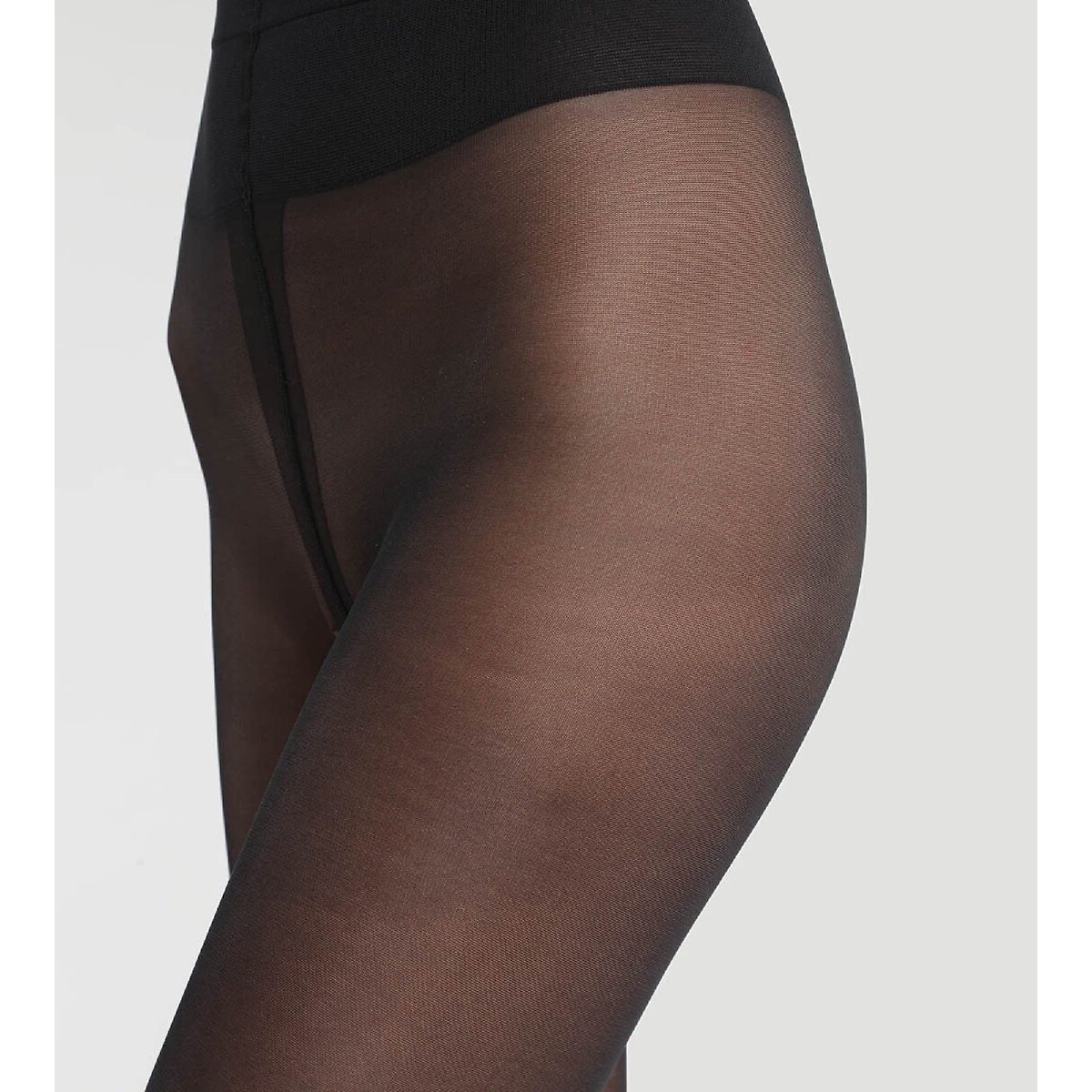 Slanke benen panty's, half opaak 25 deniers zwart, DIM