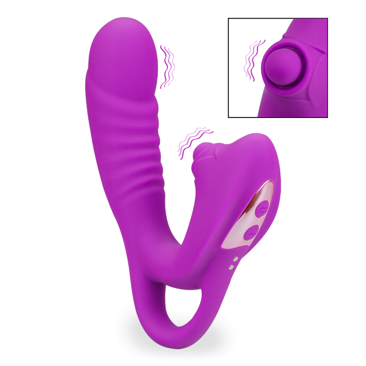 Vibromasseur puissant rabbit ergonomique Orina violet, LOVE AND VIBES