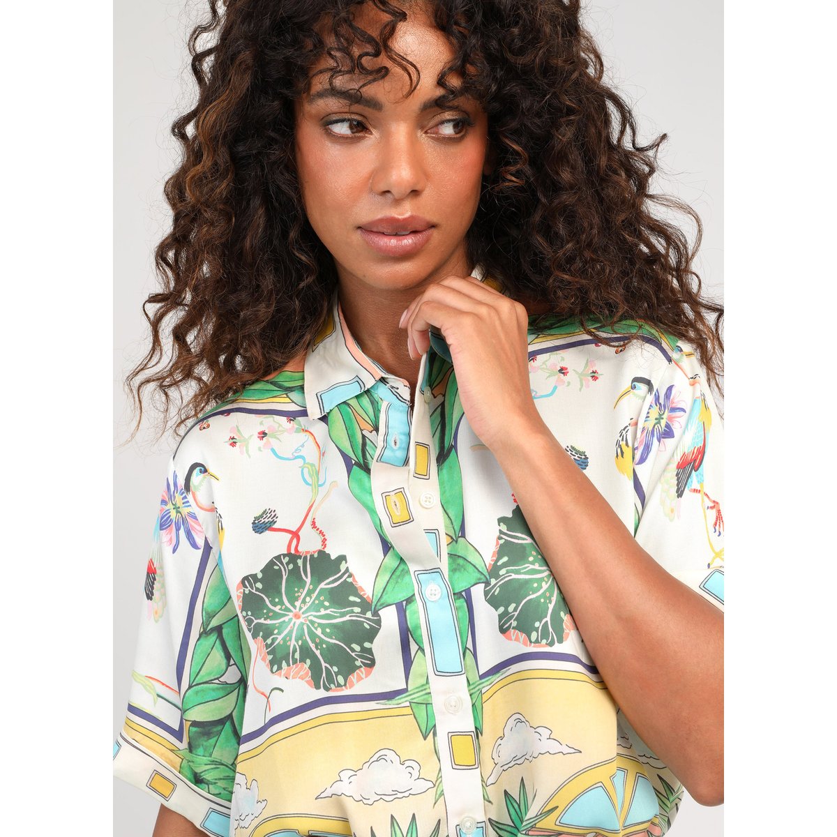 Chemise SILVALY naturalia ciel, AN'GE
