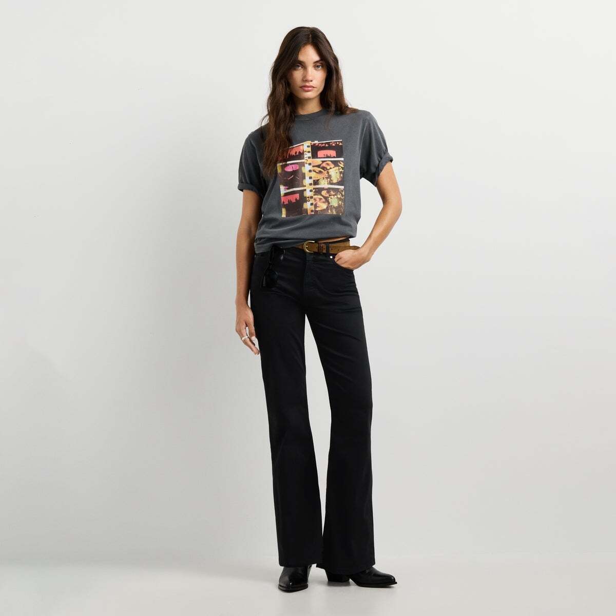 T-Shirt Avec Imprimé Photographique gris granit, PEPE JEANS