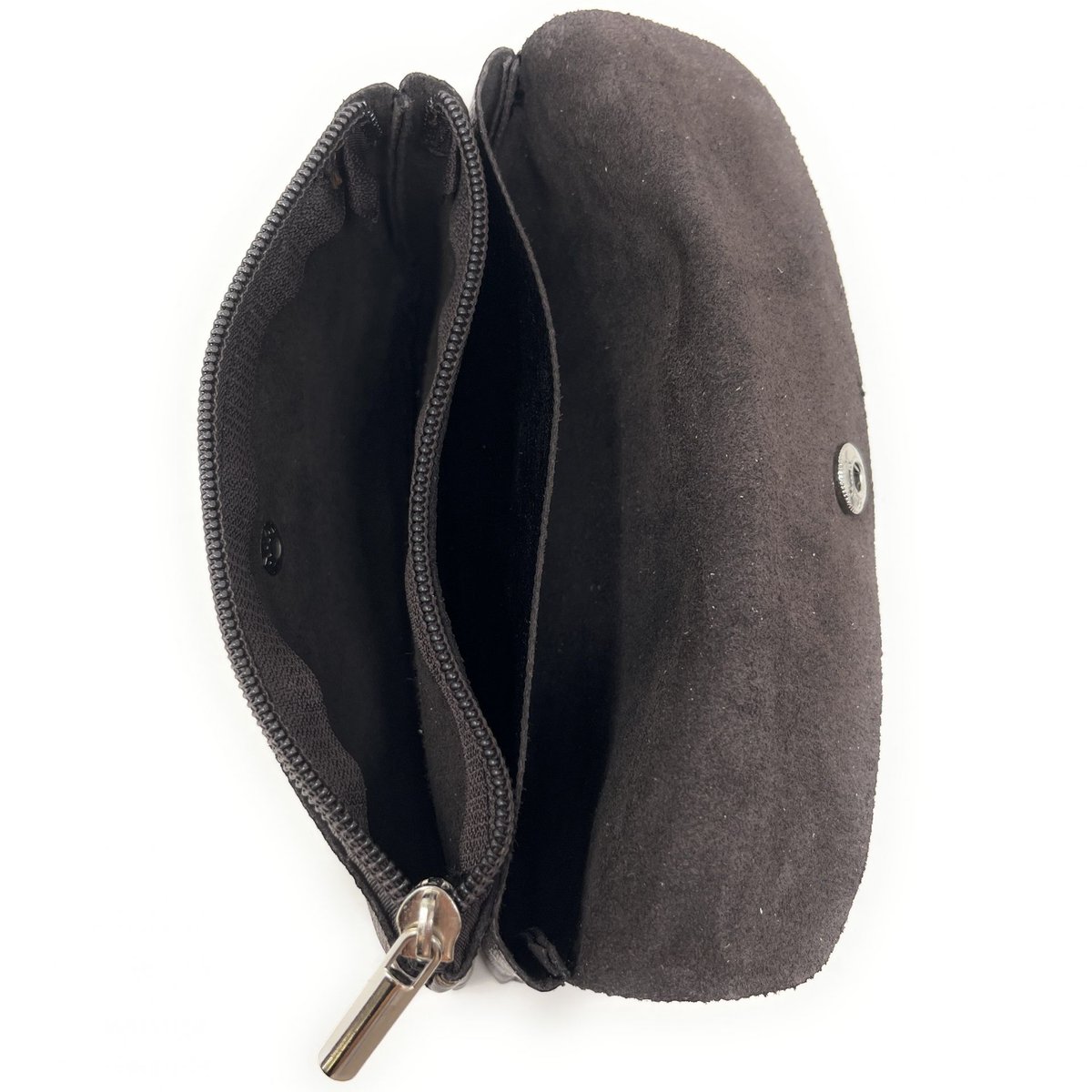 Pochette porte-monnaie en cuir irisé COMPO chocolat, OH MY BAG