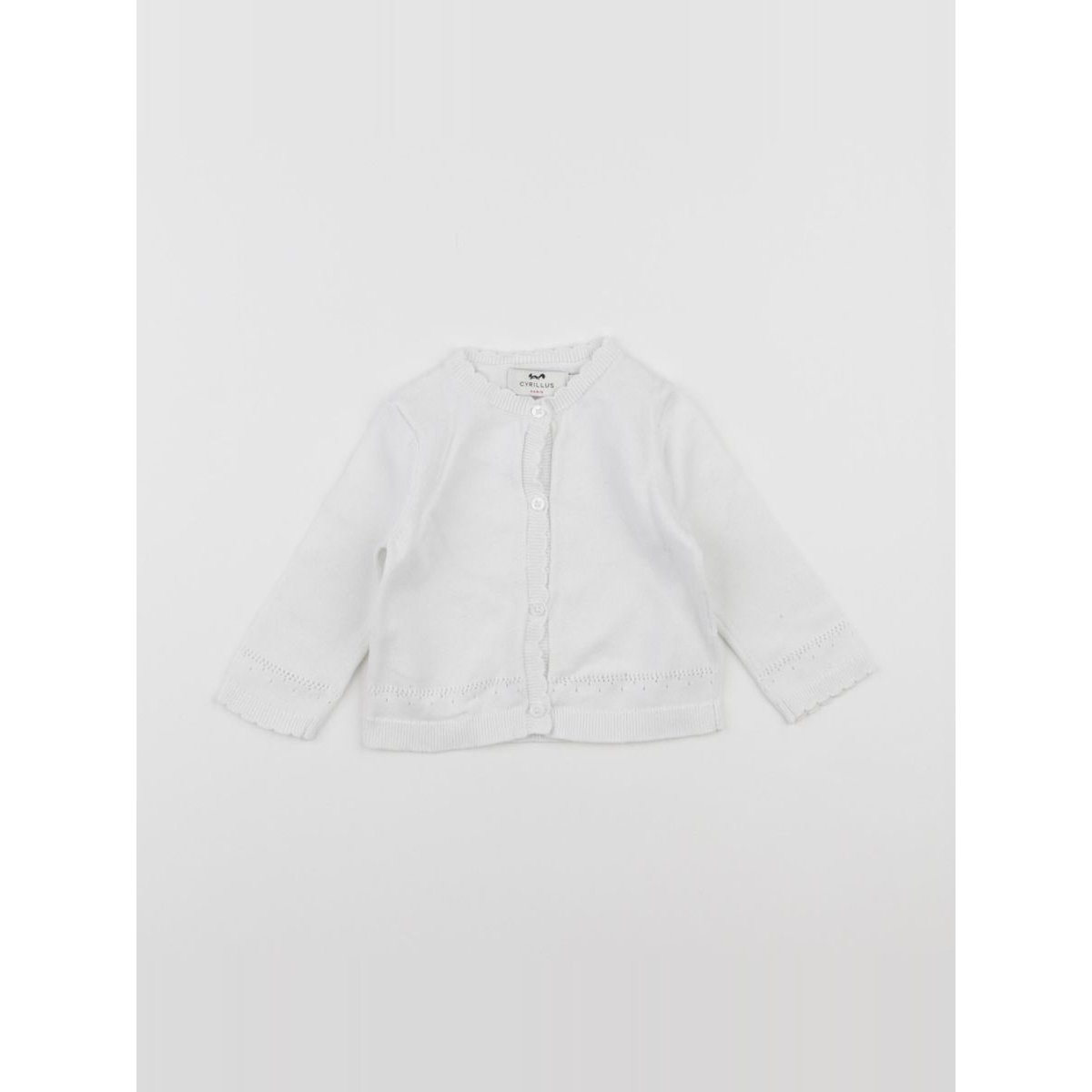 Gilet - Très bon état blanc, CYRILLUS