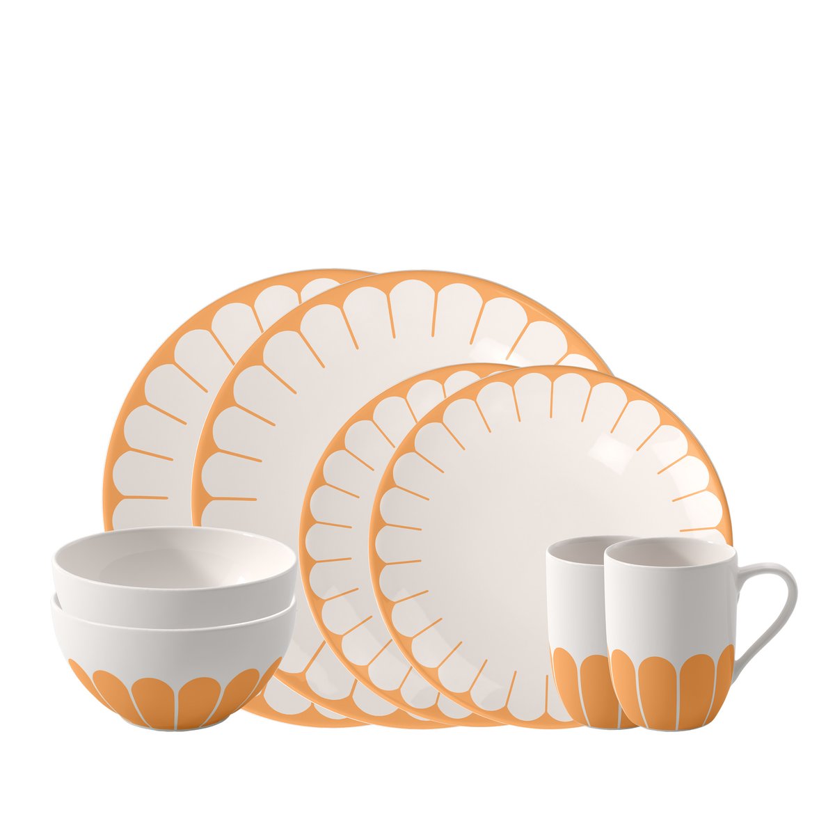 Ensemble De Base, 8 Pcs FLEUR couleur unique, VILLEROY & BOCH