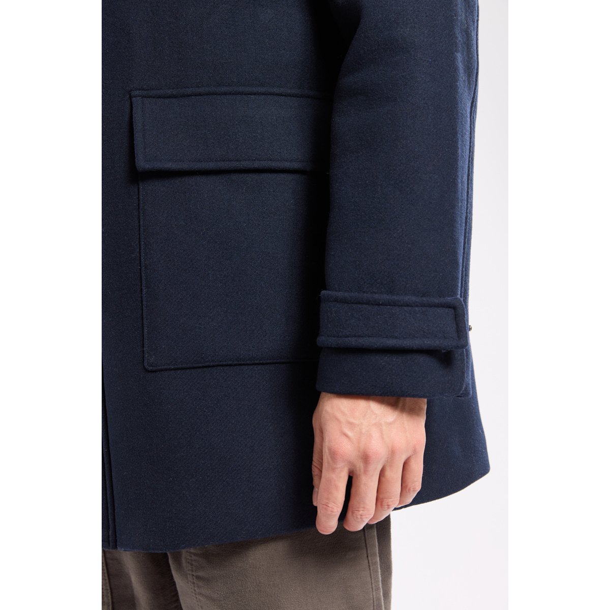 Parka à capuche en laine rich navy, ARMOR-LUX