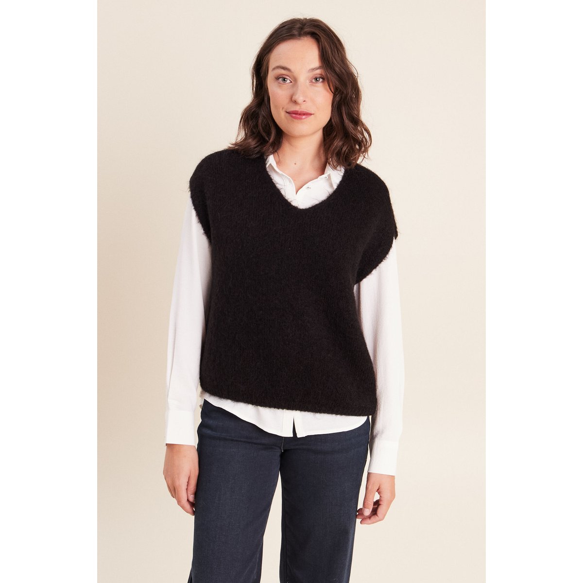 Pull sans manches noir, BREAL