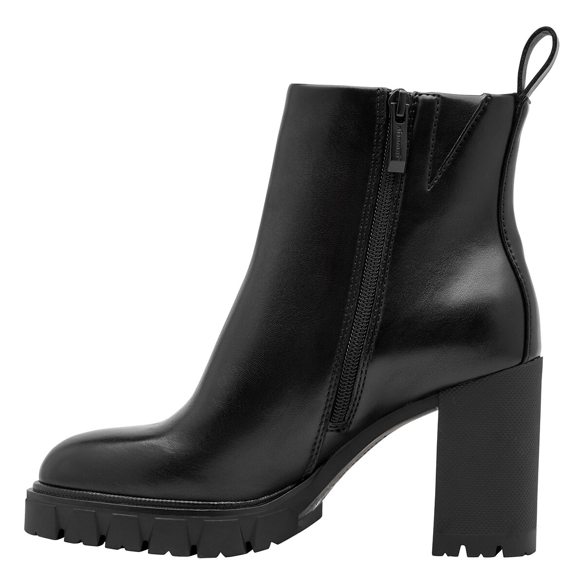Botines de tacón mármol negro, TAMARIS