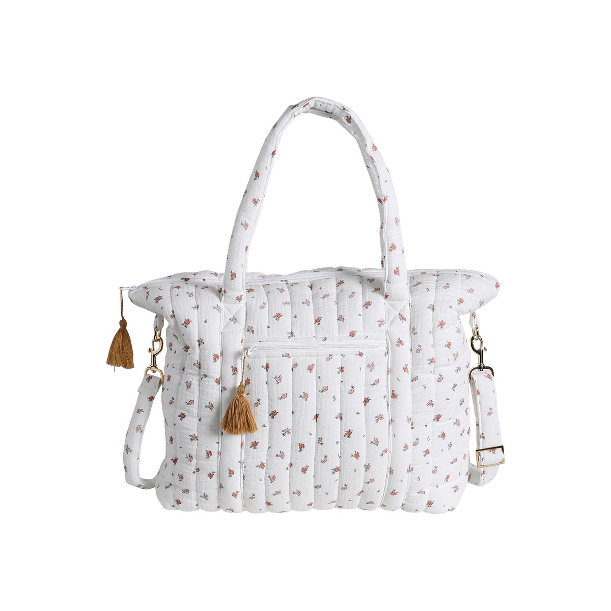Sac à langer Plume blanc imprimé, VERTBAUDET