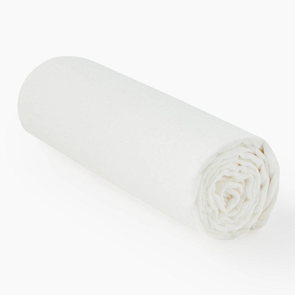 Drap housse, 100% lin, Exclusivité web blanc, MONOPRIX