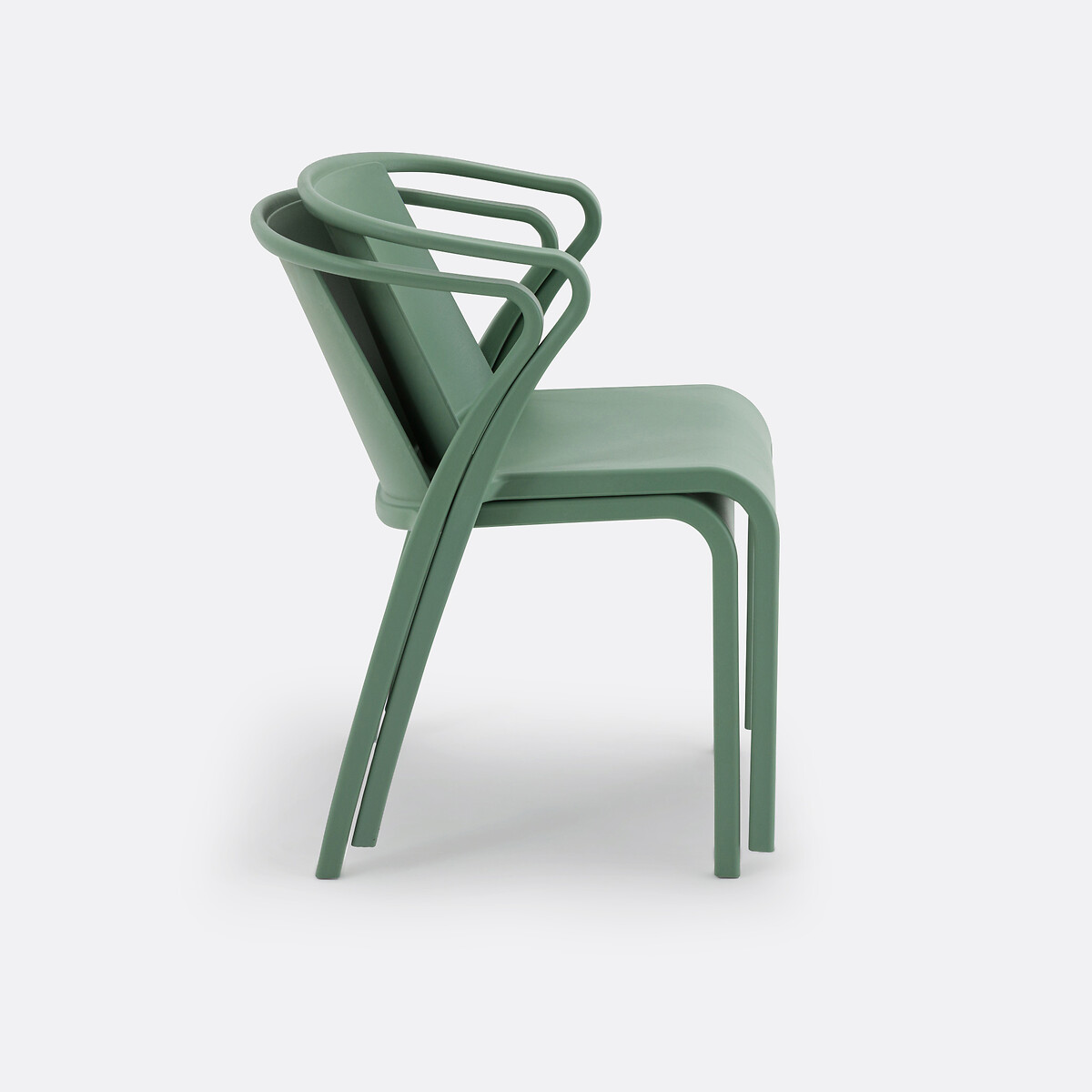 Lot de 2 fauteuils en polypropylène, Predsida vert olive, LA REDOUTE INTERIEURS