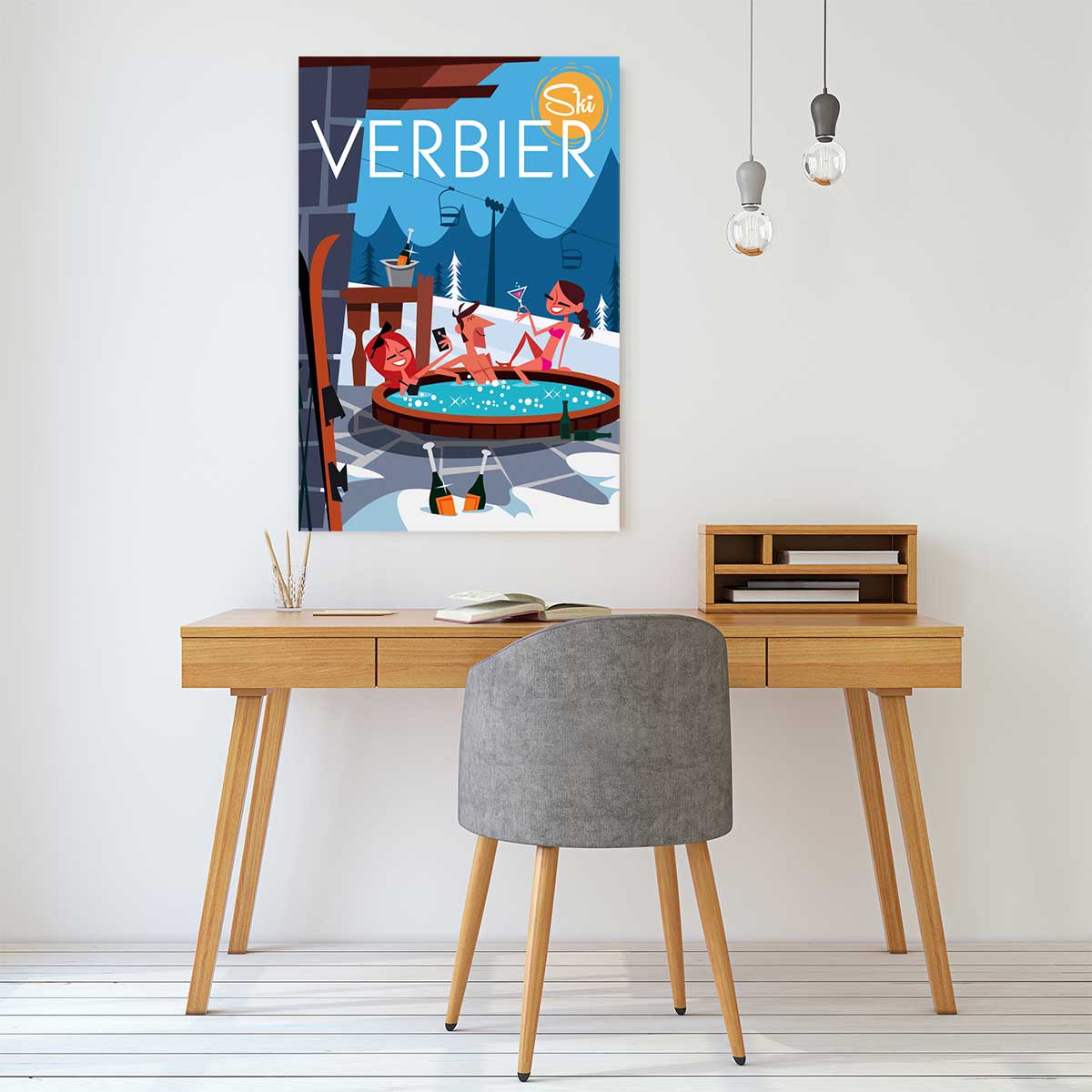 Tableau  verbier tableau alu dibond, HEXOA
