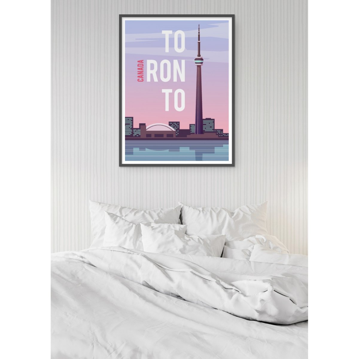 Affiche Toronto blanc, L'AFFICHERIE