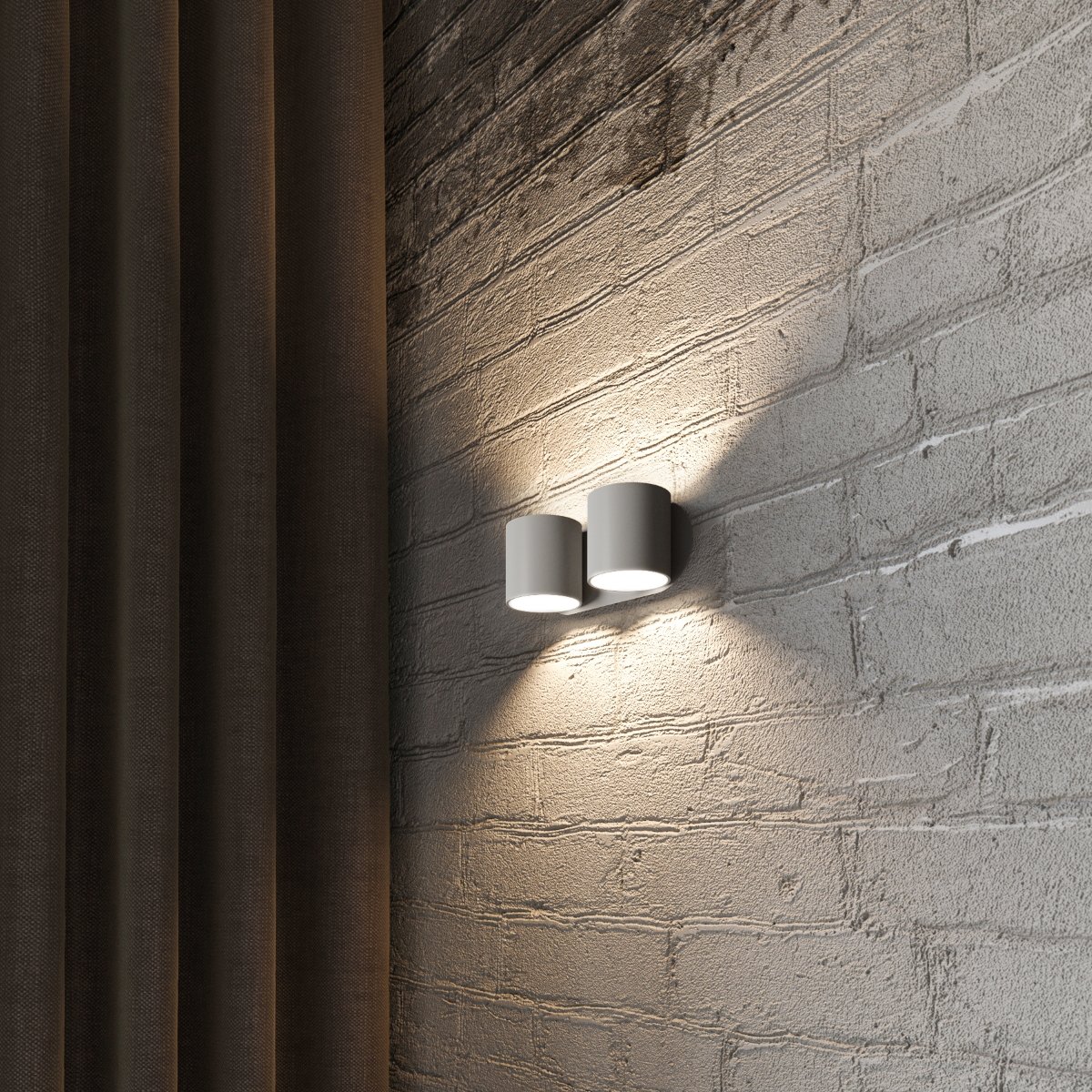 Applique Aluminium Gris G9 2 Orbis gris, EDEN