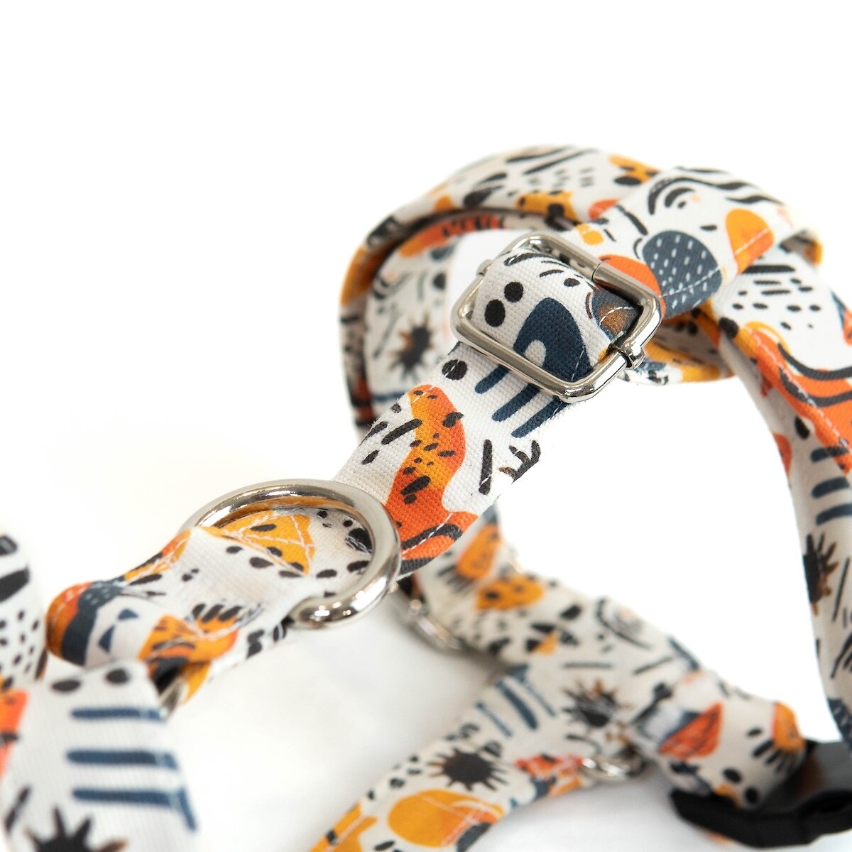 Peitoral Fitas Miori, Malü Pet Wear laranja, MALU PET WEAR