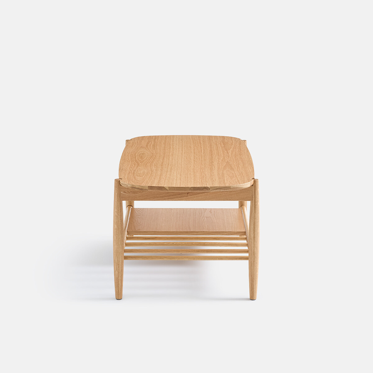 Table basse double plateau en chêne massif, largeur 80 cm, JUCCA chêne, LA REDOUTE INTERIEURS
