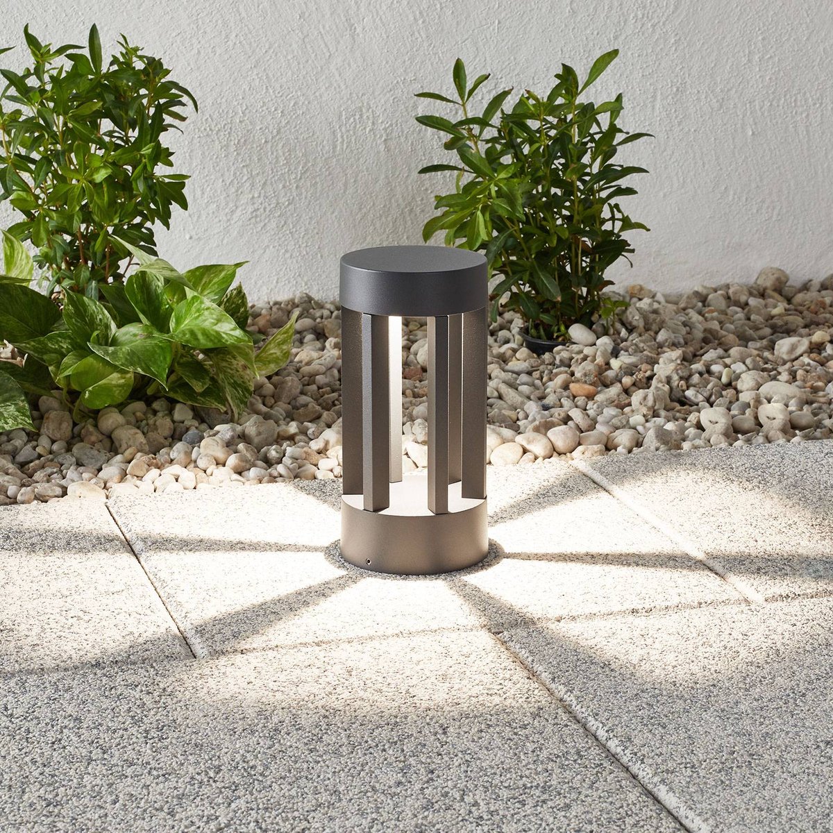 Luminaire extérieur en aluminium moderneLED anthracite, LINDBY
