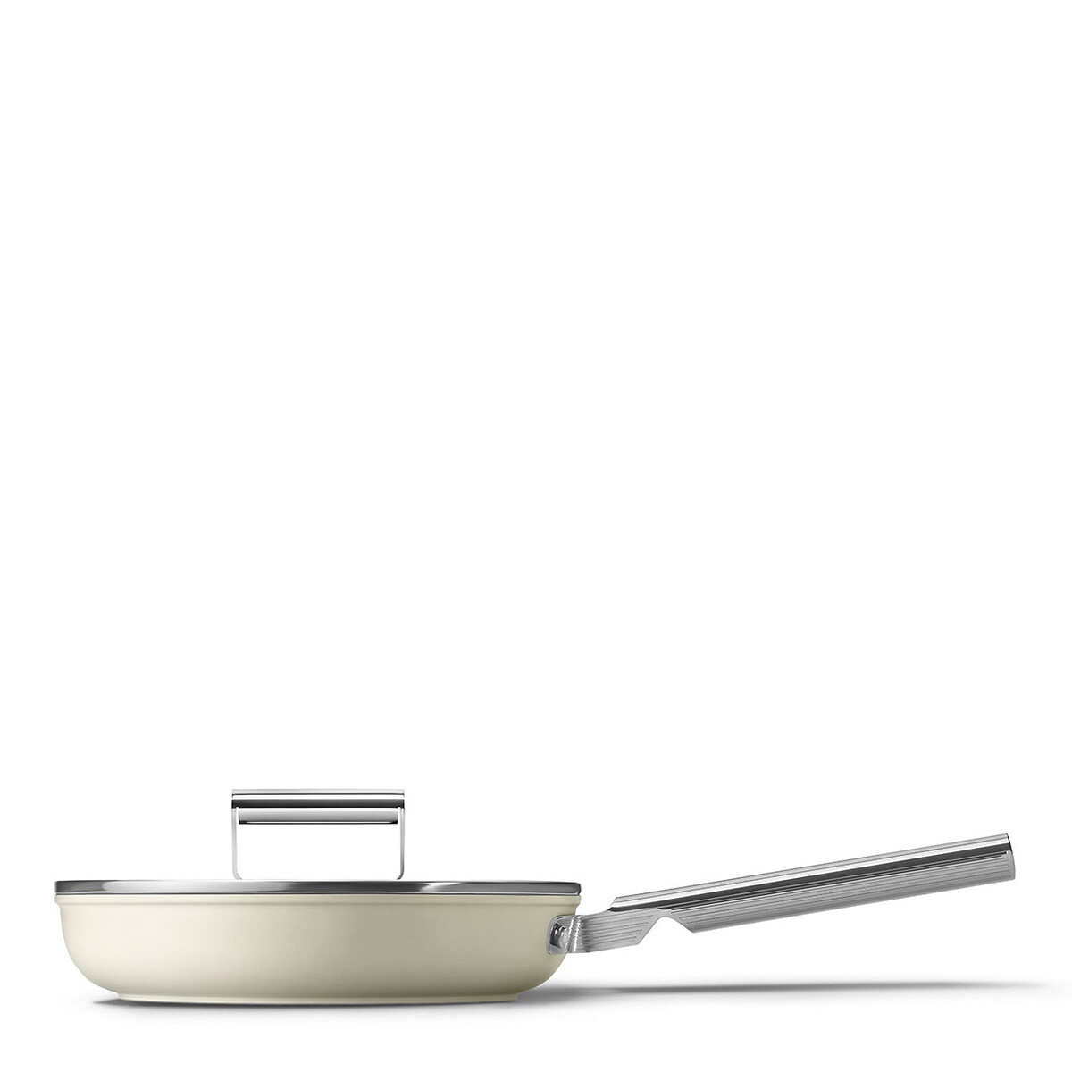 Frigideira antiaderente, 24CM, SMEG creme, SMEG