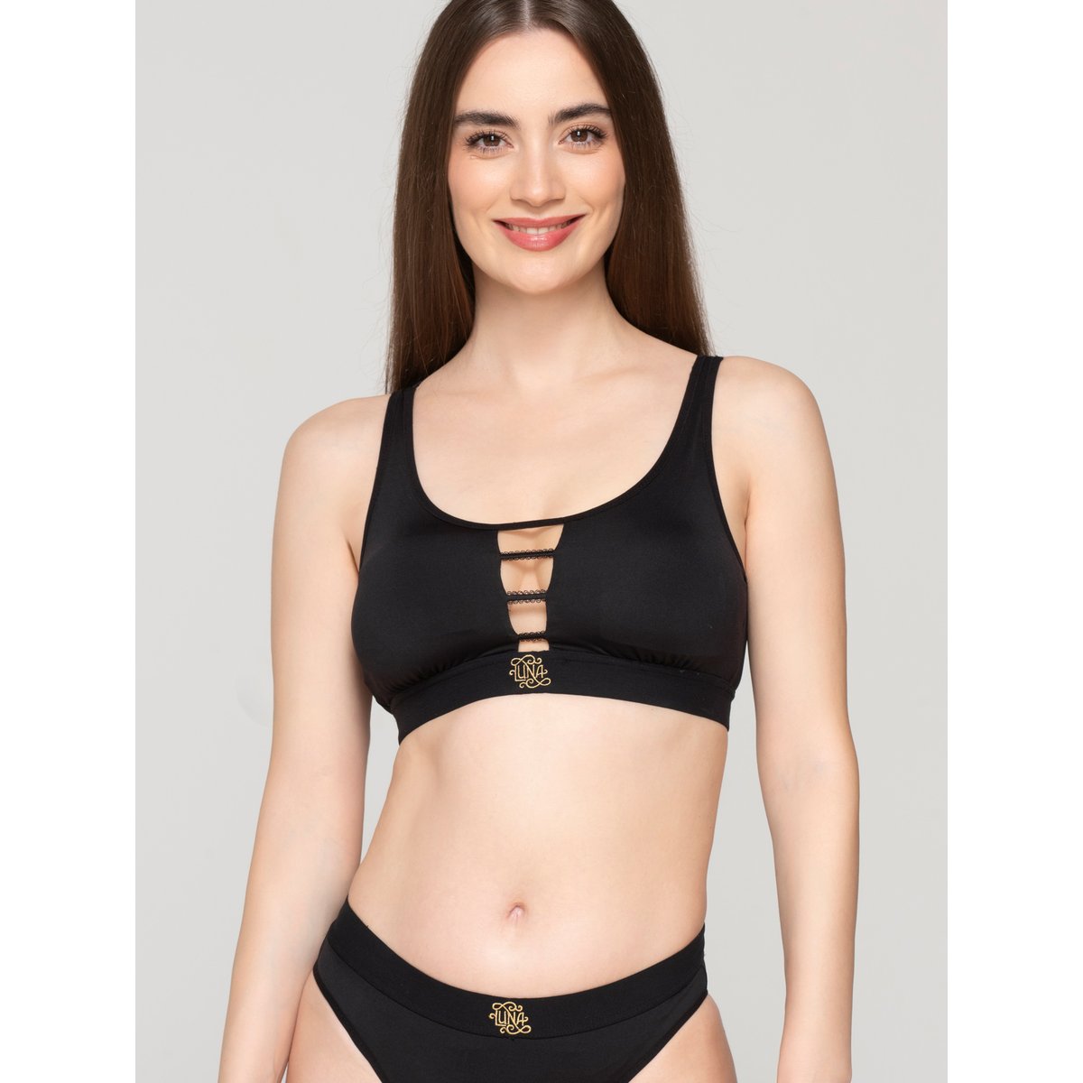 Soutien-gorge de sport brassière SPLENDID noir, LUNA SPLENDIDA