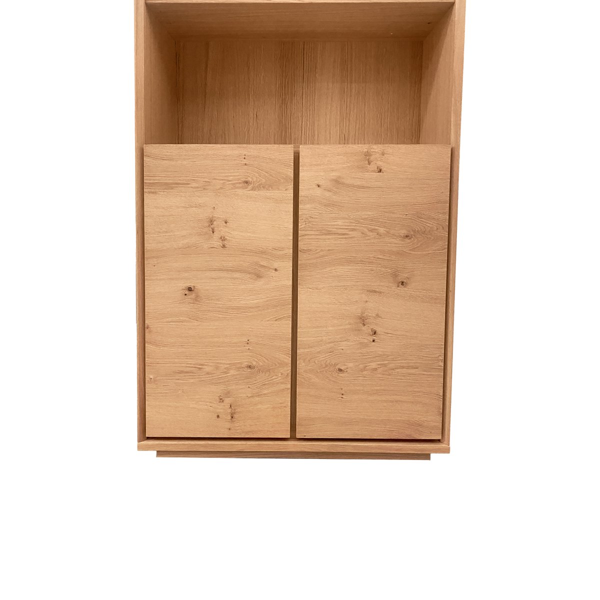 Bibliothèque bois 2 portes - ALBIN bois clair, CAMIF