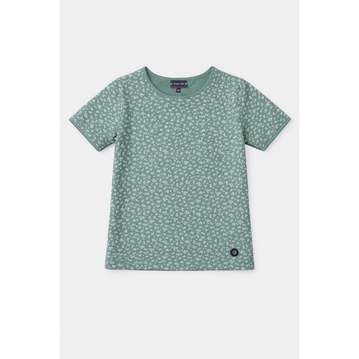 Pyjama short Kids fleurs - coton léger beryl green-fleurs, ARMOR-LUX