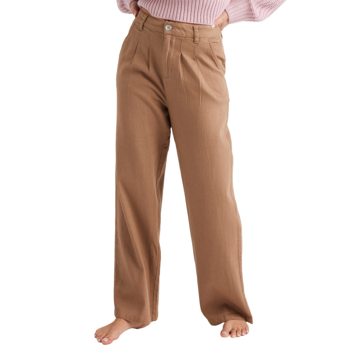 Pantalon chino ATTRACTIVE LIGHT. marron portabella, ROXY