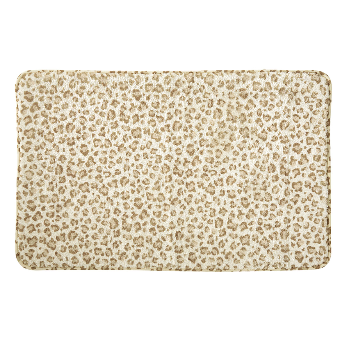 Tapis de bain léopard antidérapant LEOPARD marron, GUY LEVASSEUR