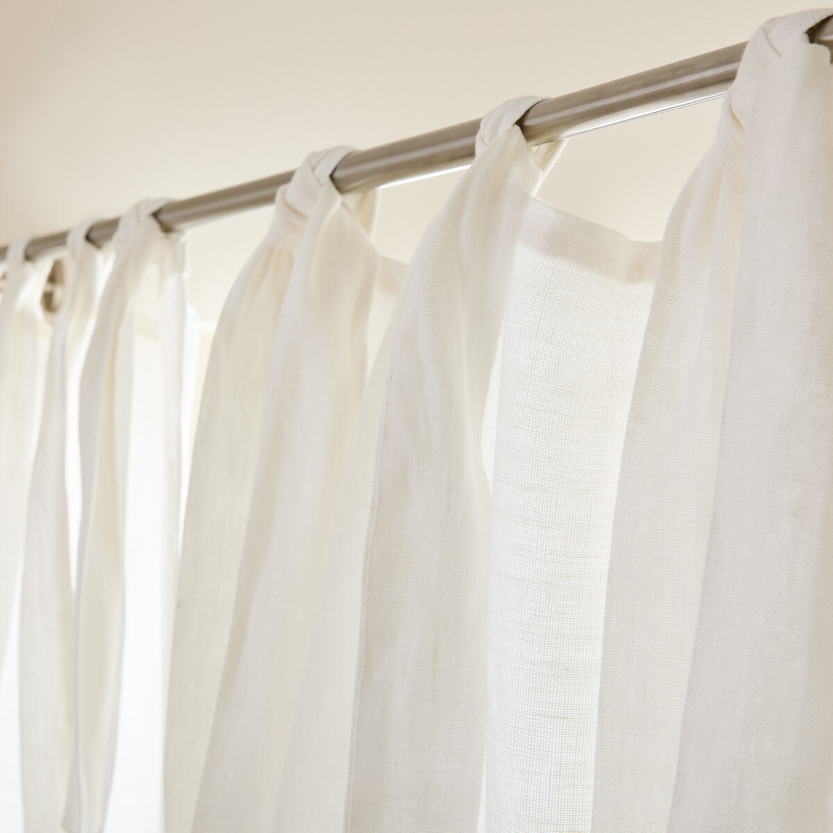 Colin Linen Lined Curtain with Tab Top white, AM.PM