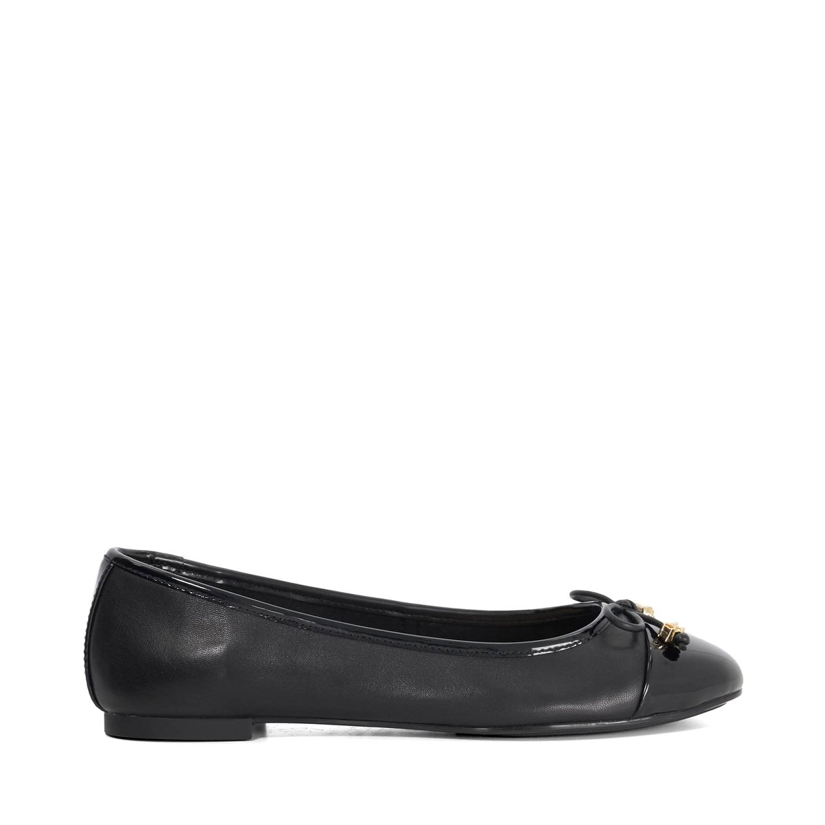Ballerines à breloque coupe large - Wide Fit HALLO black-plain leather, DUNE LONDON