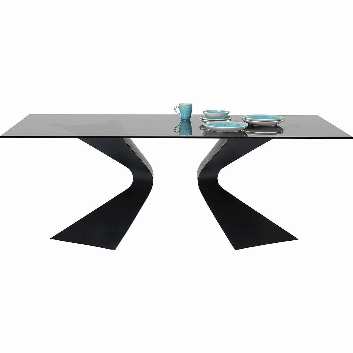 Tavolo Gloria nero 200x100cm nero , KARE DESIGN