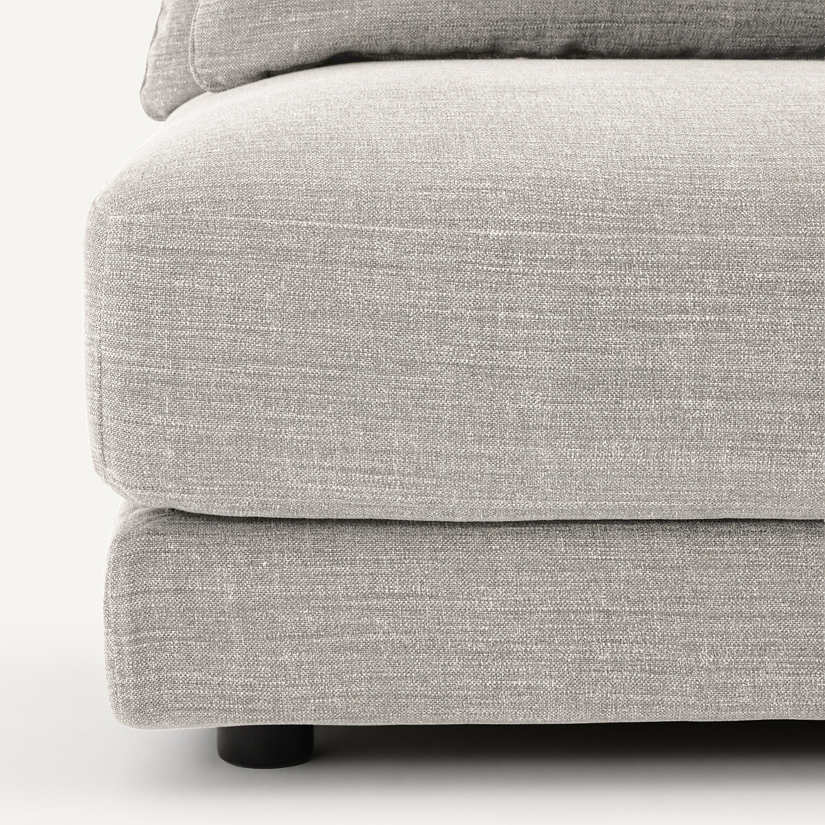 Rechtes Halbsofa, modular, aus Baumwolle und Leinen, TIBERIO beige, AM.PM