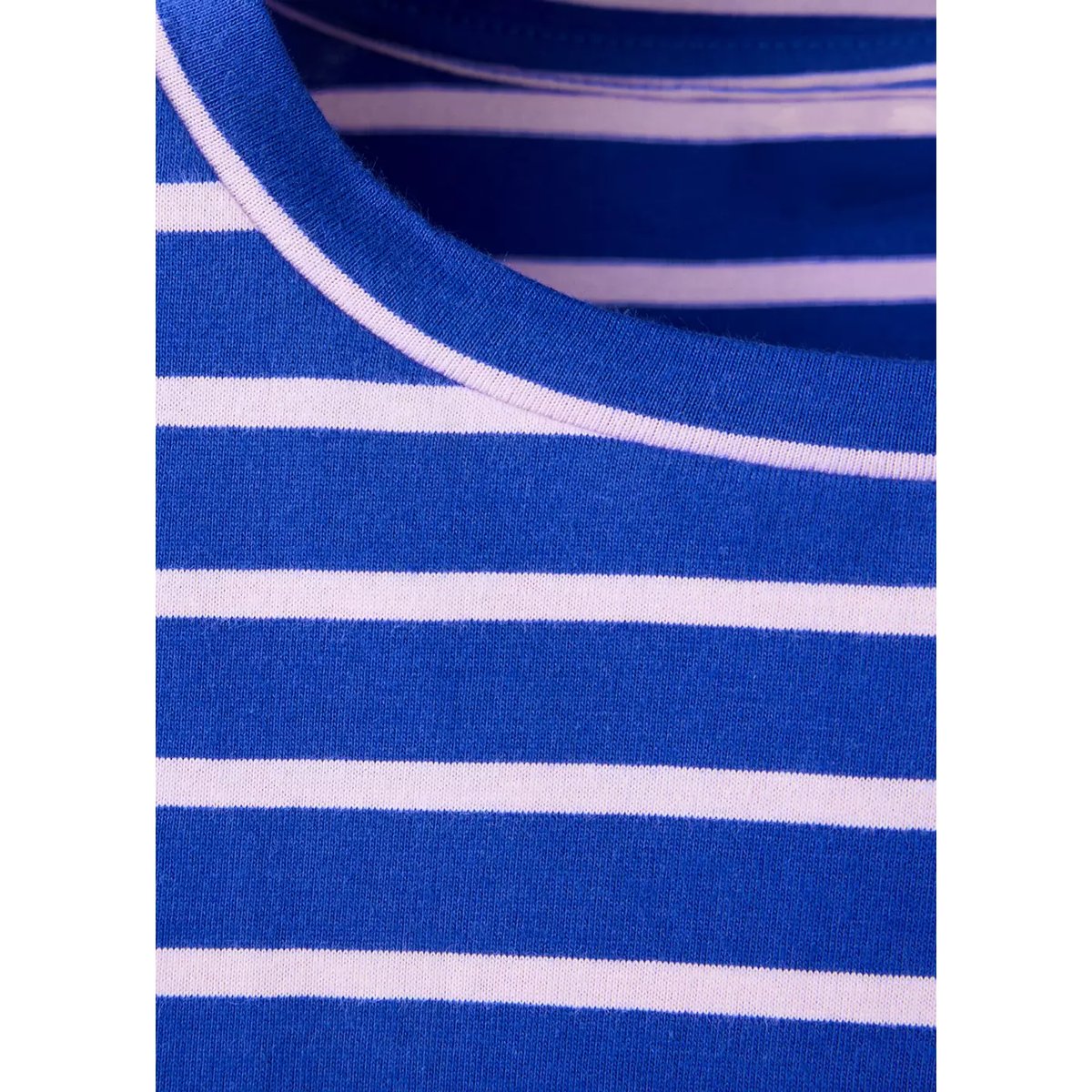 T-shirt coton à rayures bleu, MANGO TEEN