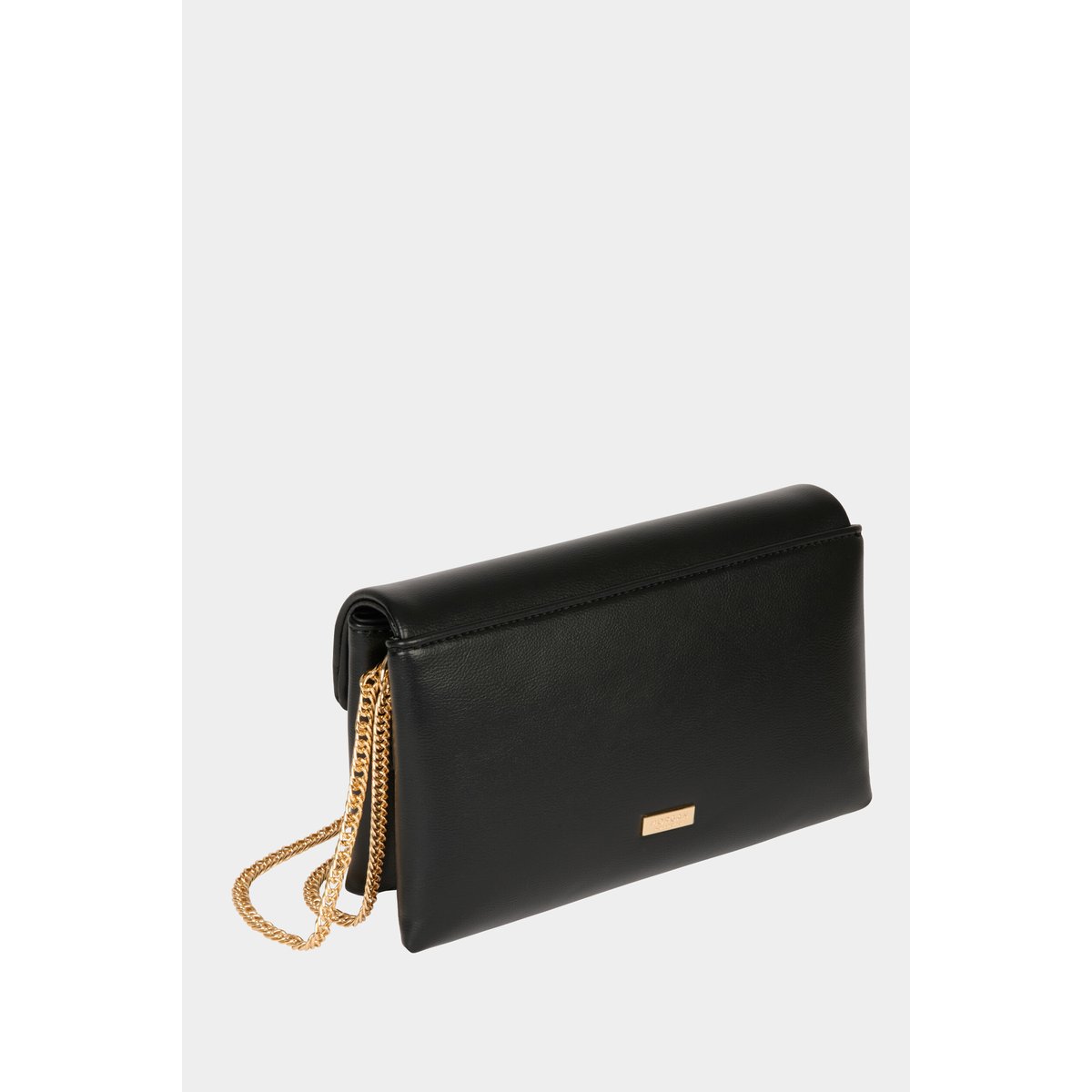 Sac bandoulière similicuir noir, MORGAN