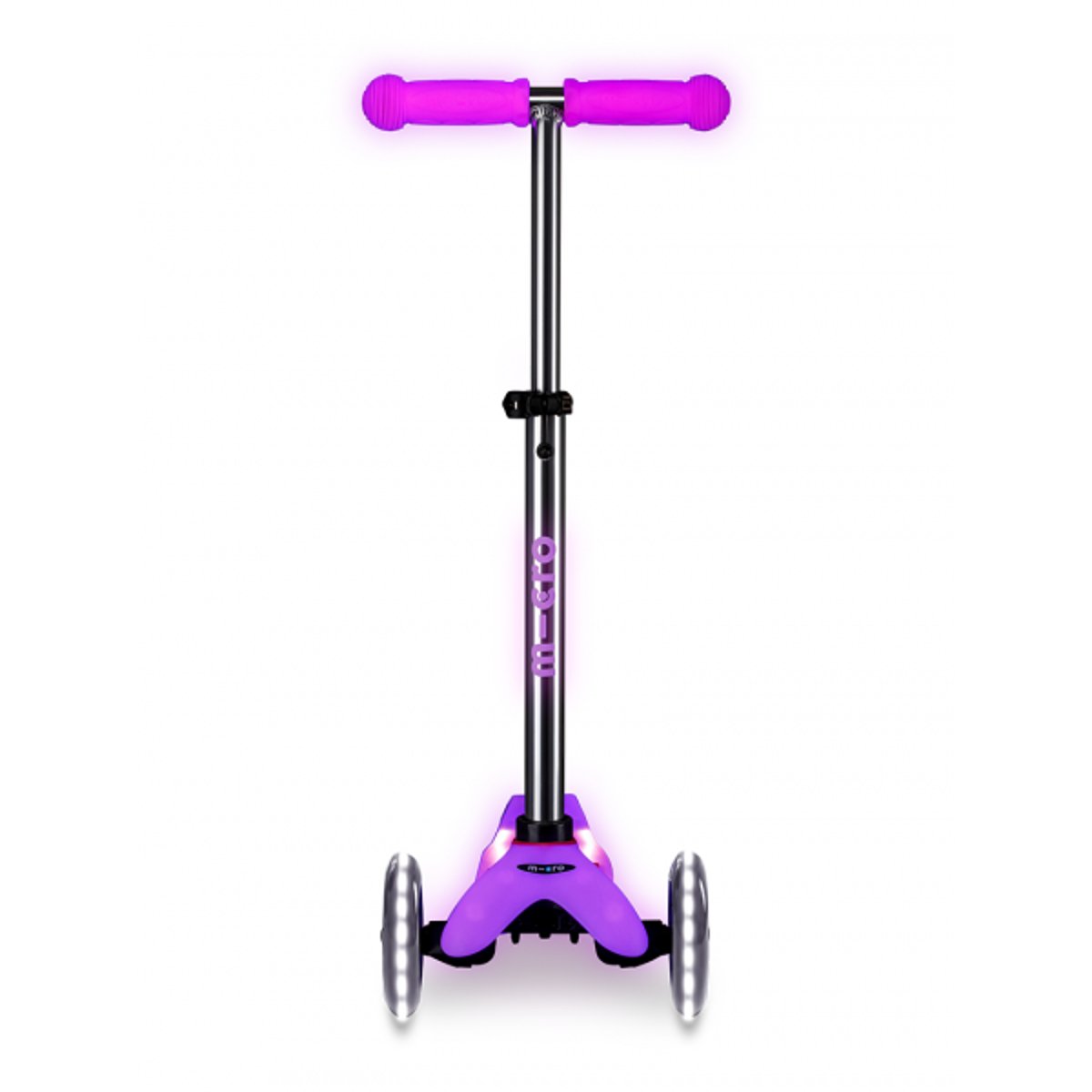 Mini Micro Deluxe Glow LED - rose, MICRO MOBILITY
